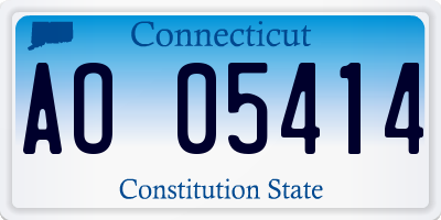 CT license plate AO05414