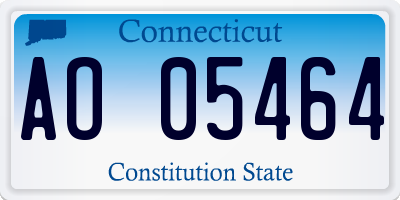 CT license plate AO05464
