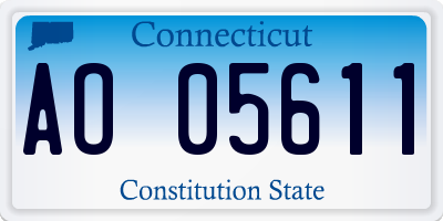 CT license plate AO05611