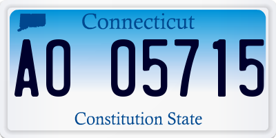 CT license plate AO05715