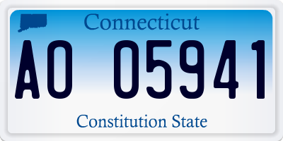 CT license plate AO05941