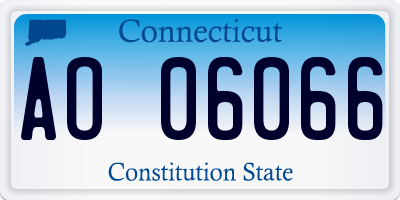 CT license plate AO06066