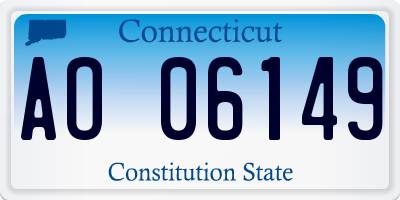 CT license plate AO06149