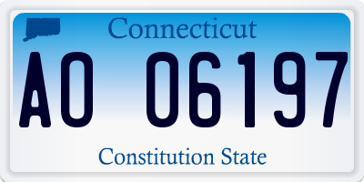 CT license plate AO06197