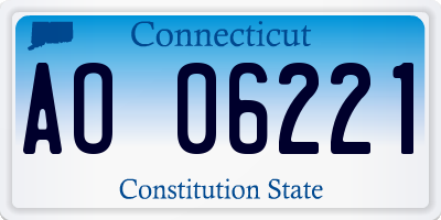 CT license plate AO06221