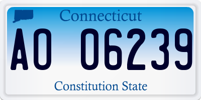 CT license plate AO06239