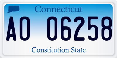 CT license plate AO06258