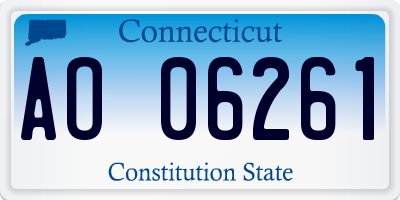 CT license plate AO06261