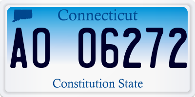 CT license plate AO06272