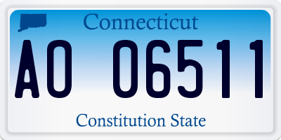 CT license plate AO06511