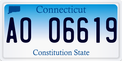 CT license plate AO06619