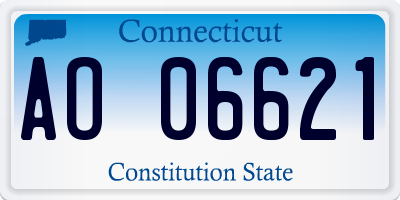 CT license plate AO06621