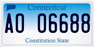 CT license plate AO06688