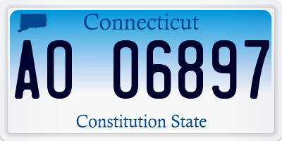 CT license plate AO06897
