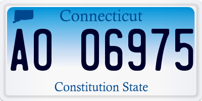 CT license plate AO06975