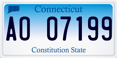 CT license plate AO07199