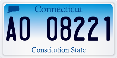 CT license plate AO08221