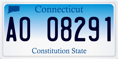 CT license plate AO08291