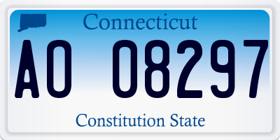 CT license plate AO08297