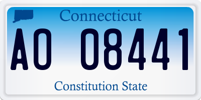 CT license plate AO08441