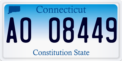 CT license plate AO08449