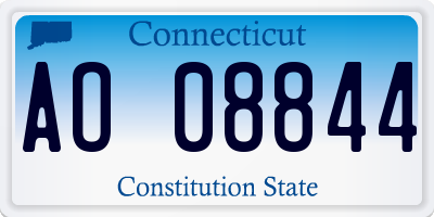 CT license plate AO08844