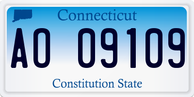 CT license plate AO09109