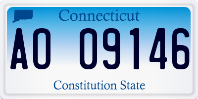 CT license plate AO09146