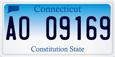 CT license plate AO09169