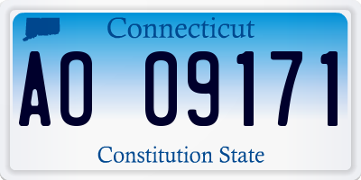 CT license plate AO09171