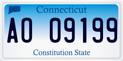 CT license plate AO09199