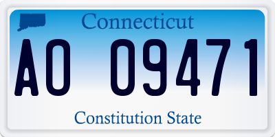 CT license plate AO09471