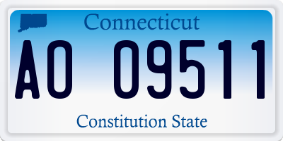 CT license plate AO09511