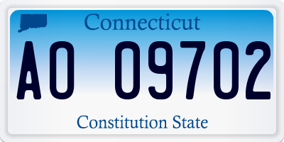 CT license plate AO09702