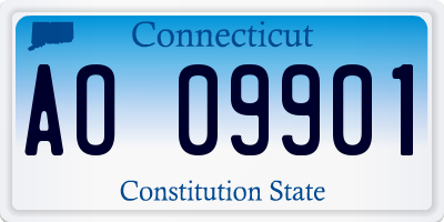 CT license plate AO09901