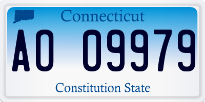 CT license plate AO09979