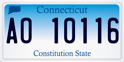 CT license plate AO10116