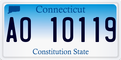 CT license plate AO10119