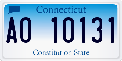 CT license plate AO10131