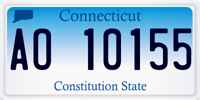 CT license plate AO10155