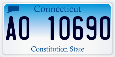 CT license plate AO10690