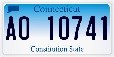 CT license plate AO10741