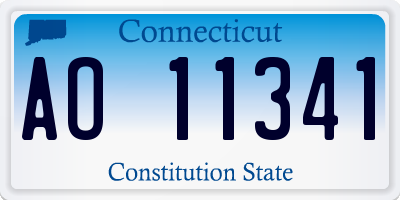 CT license plate AO11341