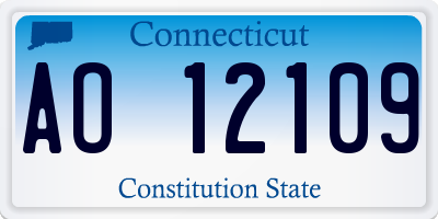 CT license plate AO12109