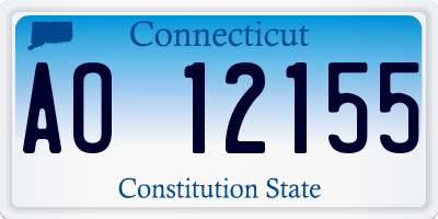 CT license plate AO12155