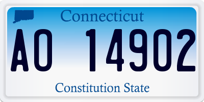 CT license plate AO14902