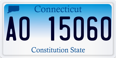 CT license plate AO15060