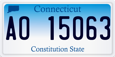 CT license plate AO15063