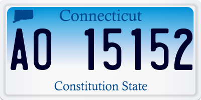 CT license plate AO15152