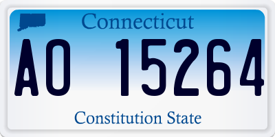 CT license plate AO15264